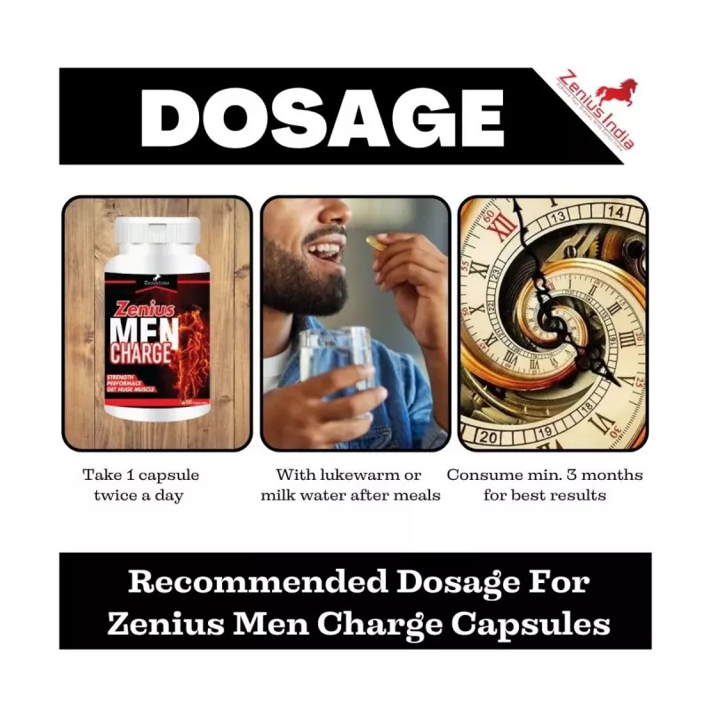 Zenius India Men Charge (60cap, Pack of 2)