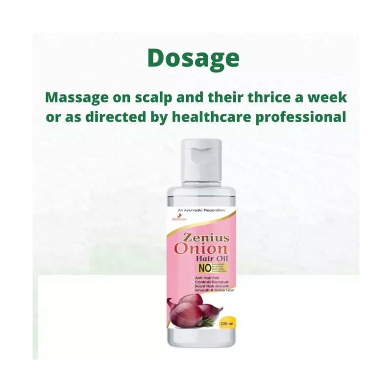 Zenius India Onion Hair Oil (200ml, Pack of 3)