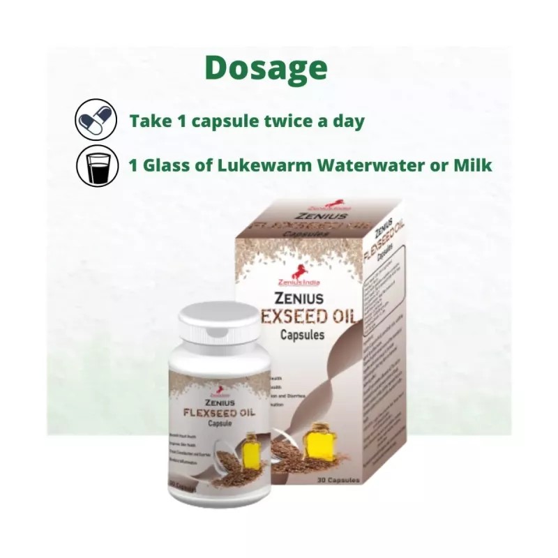 Zenius India Flaxseed Oil Capsules (30cap)