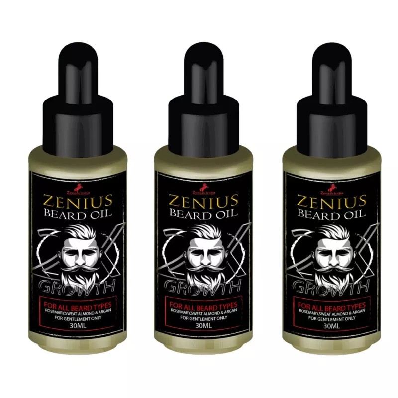 Zenius India Beard Oil (30ml, Pack of 3)