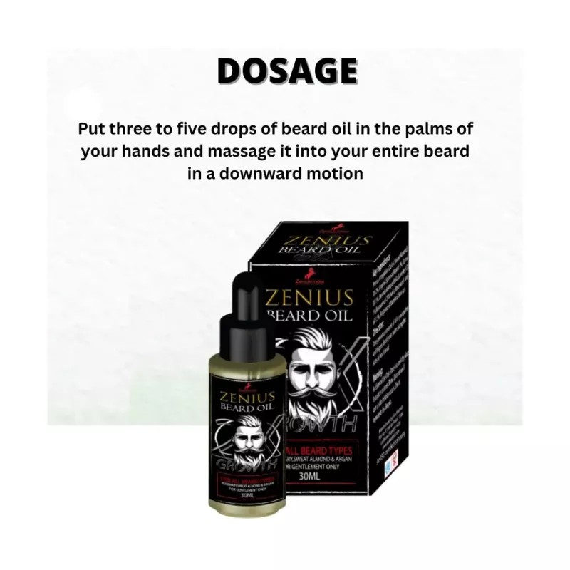 Zenius India Beard Oil (30ml, Pack of 3)
