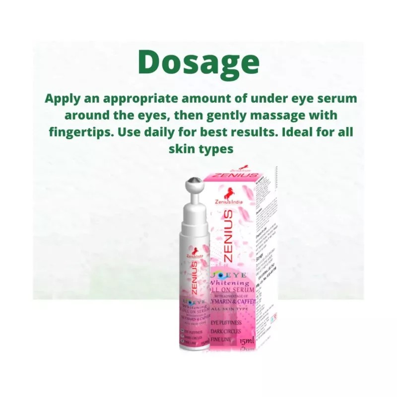 Zenius India U Eye Whitening Roll On Serum (15ml, Pack of 3)