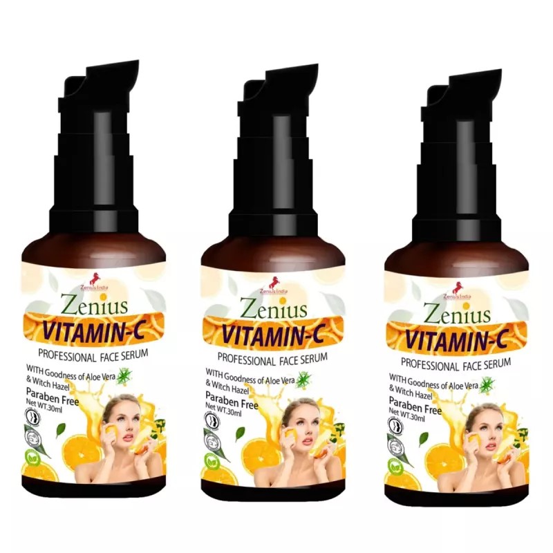 Zenius India Vitamin C Face Serum (30ml, Pack of 3)