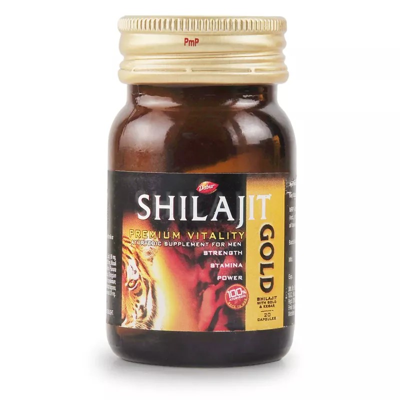 Dabur Shilajeet Gold (Free Dabur Honey 100gm) (20caps)