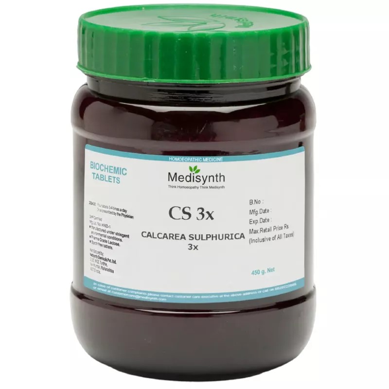 Medisynth Calcarea Sulphurica 3X (450g)