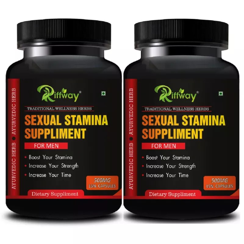 Riffway Sexual Stamina Supplement Capsules For Man (15caps, Pack of 2)