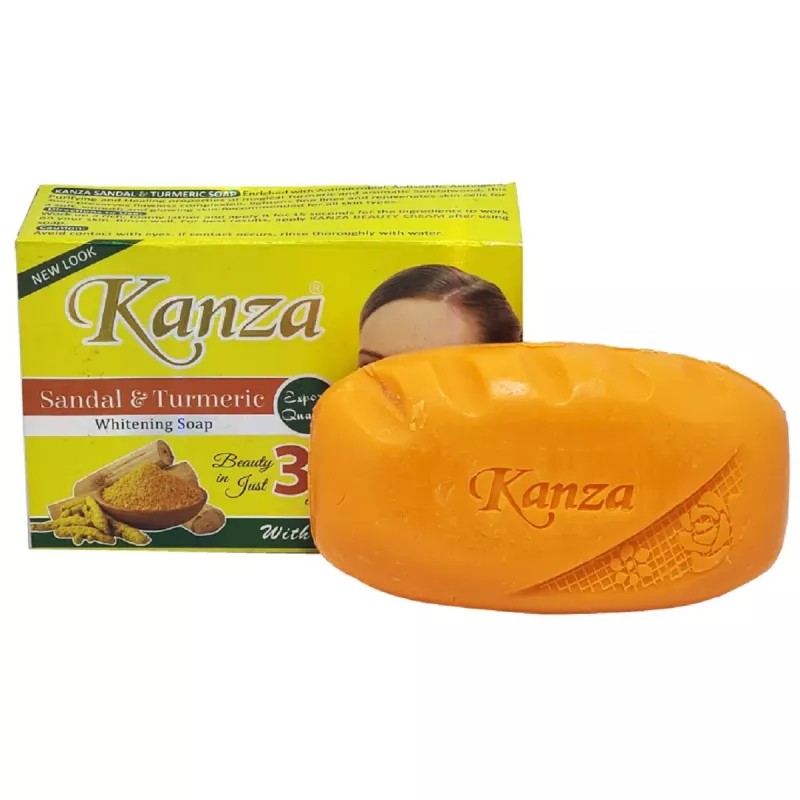 Kanza Sandal & Turmeric Whitening Soap (90g, Pack of 6)