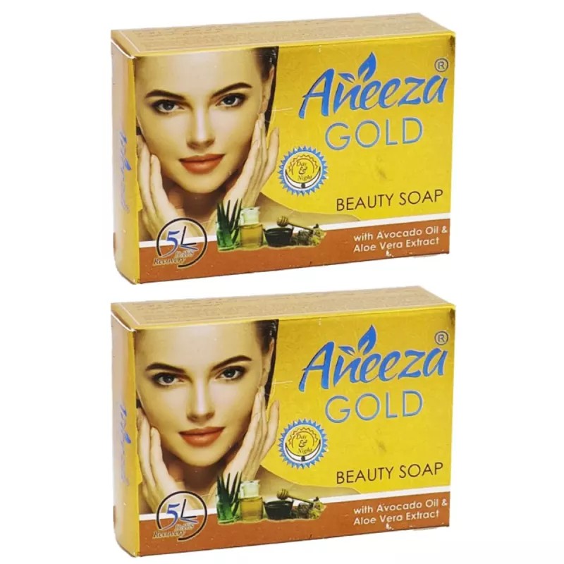 Aneeza Gold Beauty Soap (90g, Pack of 2)