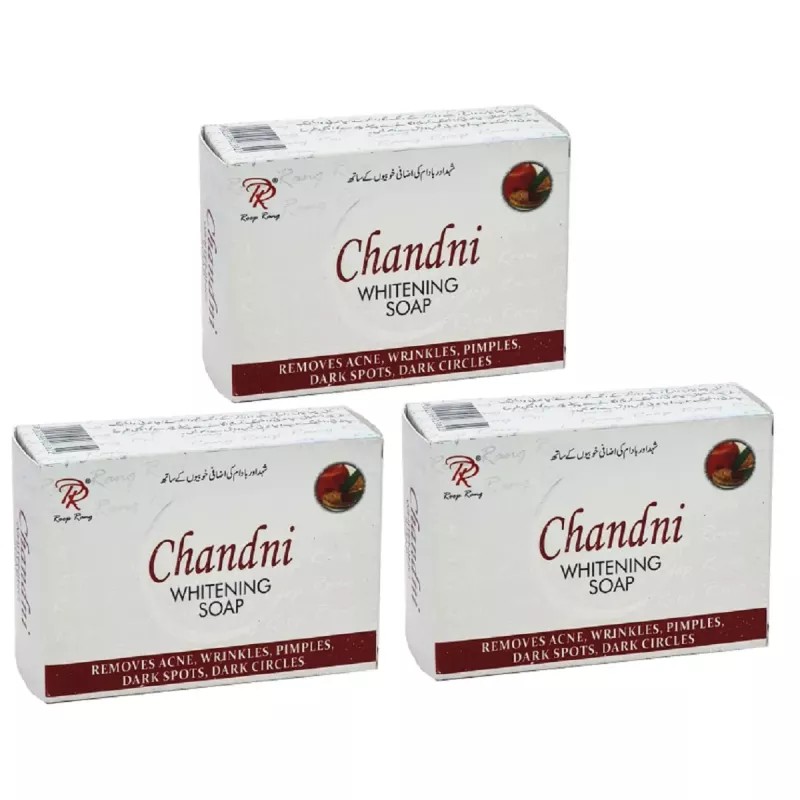 Chandni Whitening Soap (100g, Pack of 3)