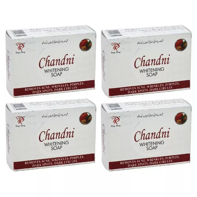 Chandni Whitening Soap (100g, Pack of 4)