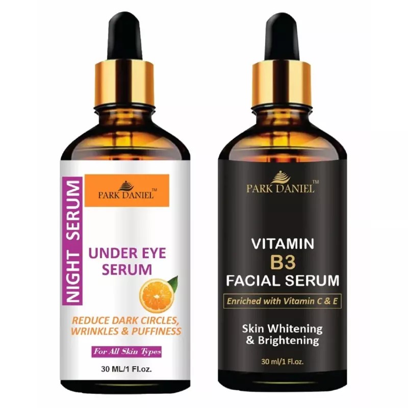 Park Daniel Under Eye Serum + Vitamin B3 Facial Serum Combo (30ml Each) (1Pack)