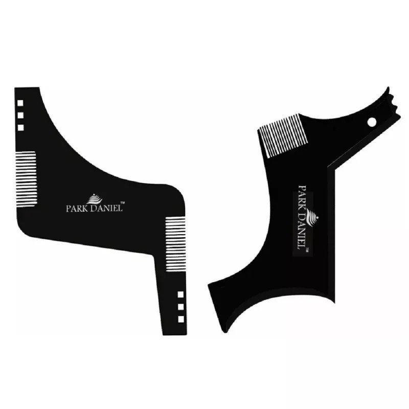 Park Daniel Boomerang Z Shaper + Boomerang Line Shaper Beard Comb (Each 1Pcs) (1Pack)