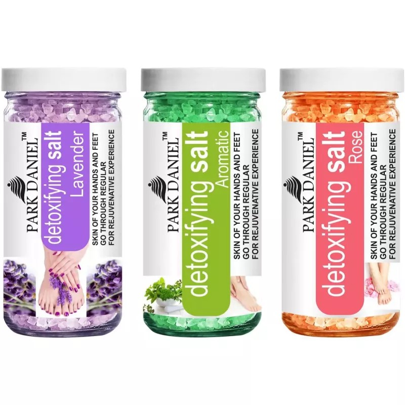 Park Daniel Lavender, Aromatic & Rose Bath Salt Combo (Each 200g) (1Pack)