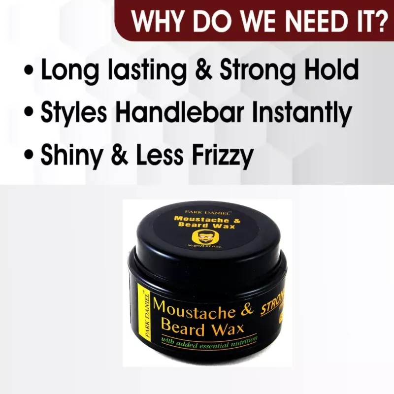 Park Daniel Moustache & Beard Wax (50g, Pack of 2)