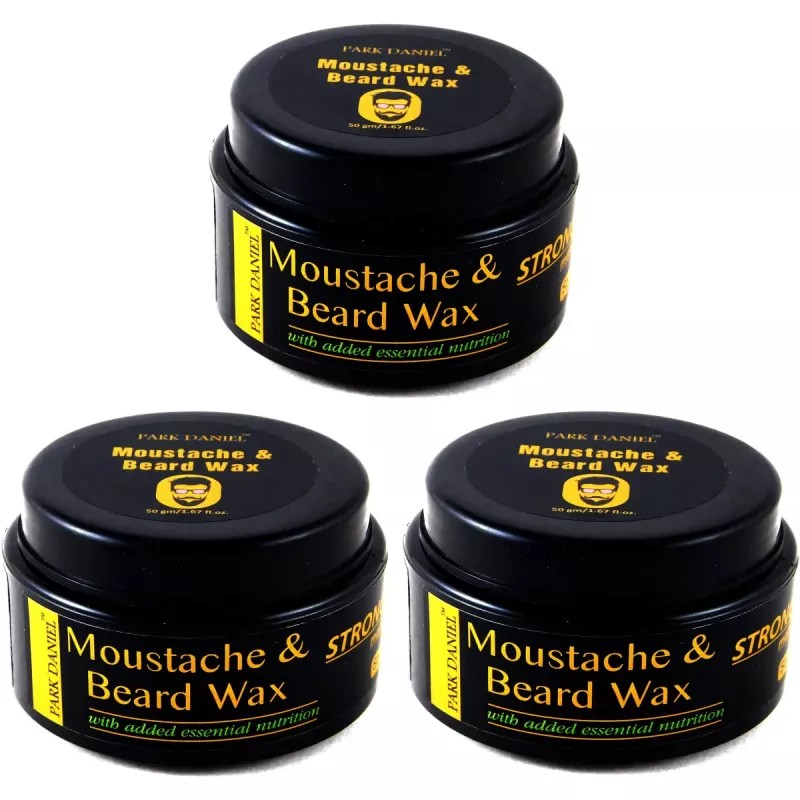 Park Daniel Moustache & Beard Wax (50g, Pack of 3)