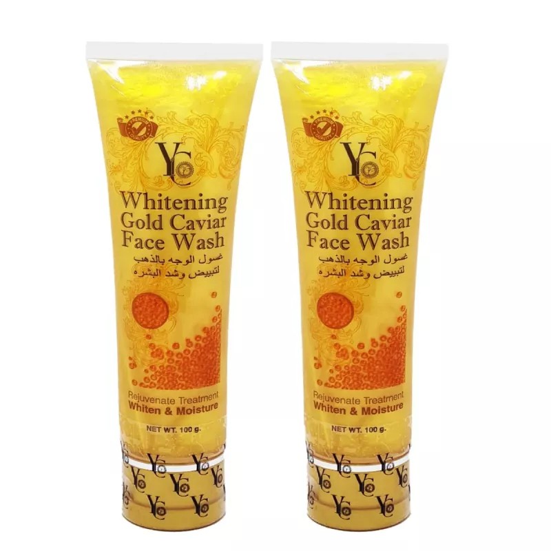 YC Whitening Gold Caviar Face Wash (100g, Pack of 2)
