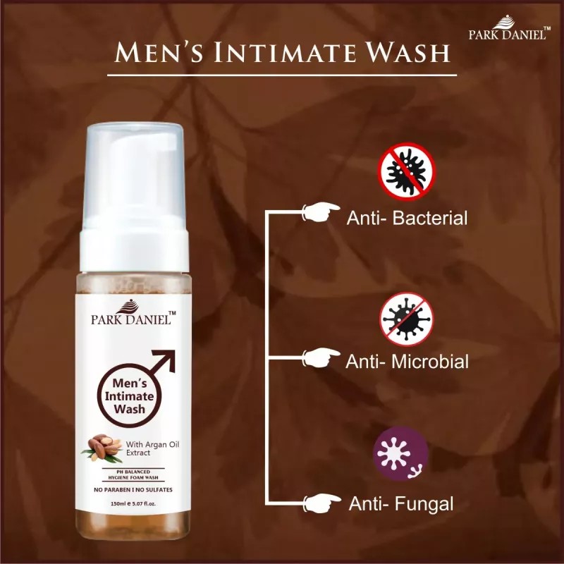 Park Daniel Men'S Intimate Wash With Argan Oil Extract (150ml, Pack of 2)