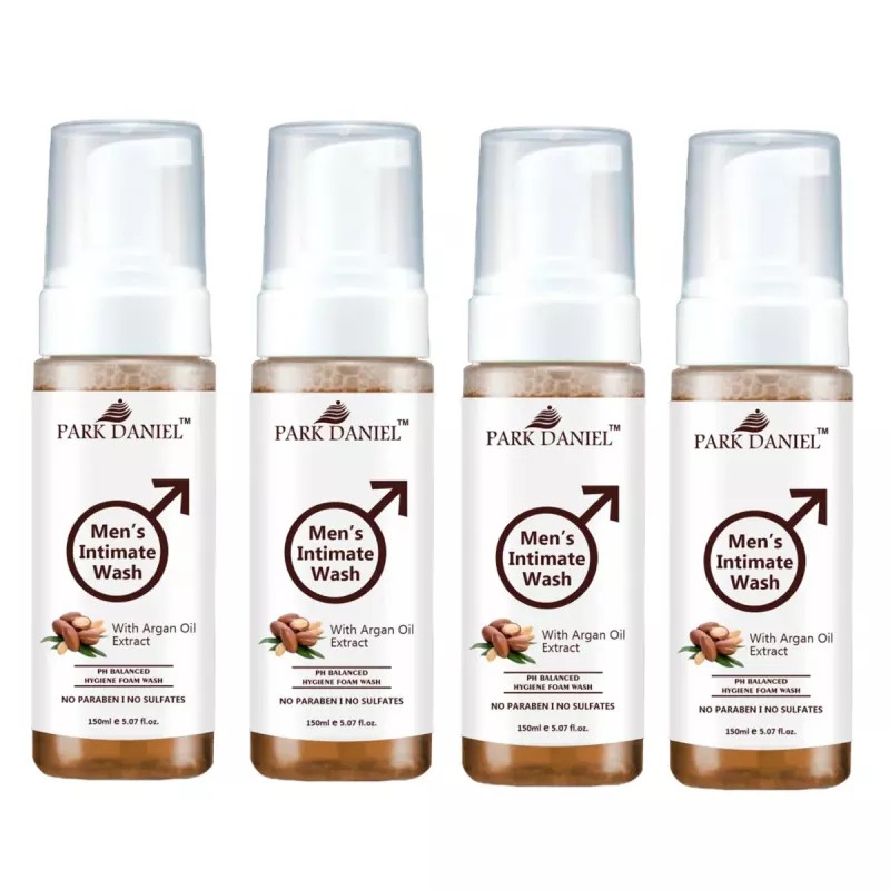 Park Daniel Men'S Intimate Wash With Argan Oil Extract (150ml, Pack of 4)