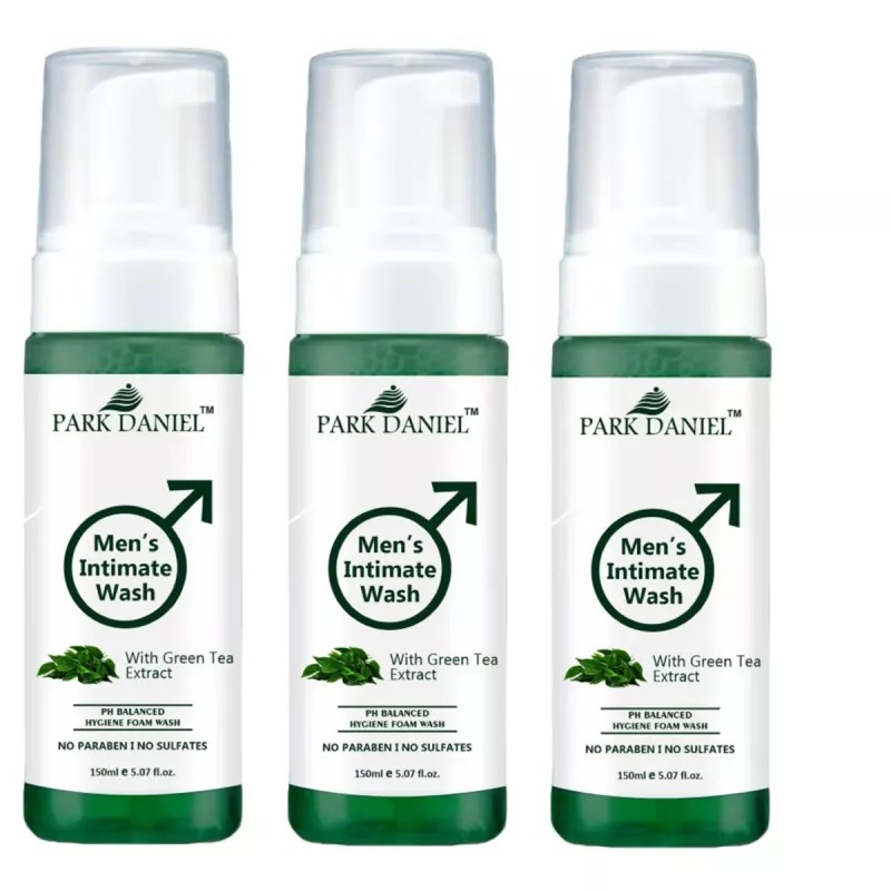 Park Daniel Men'S Intimate Wash With Green Tea Extract (150ml, Pack of 3)