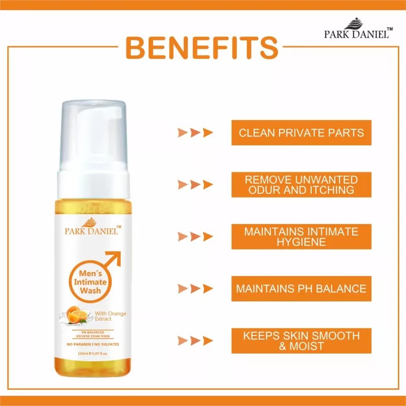 Park Daniel Men'S Intimate Wash With Orange Extract (150ml)