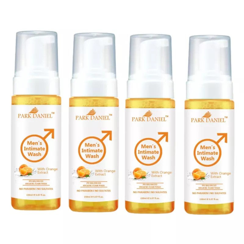 Park Daniel Men'S Intimate Wash With Orange Extract (150ml, Pack of 4)