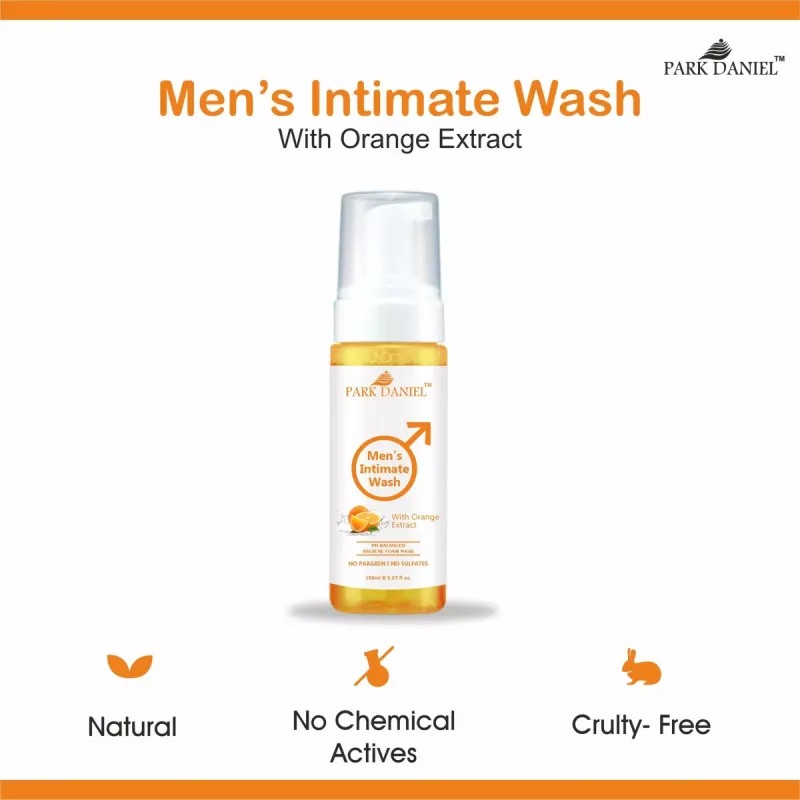 Park Daniel Men'S Intimate Wash With Orange Extract (150ml, Pack of 4)