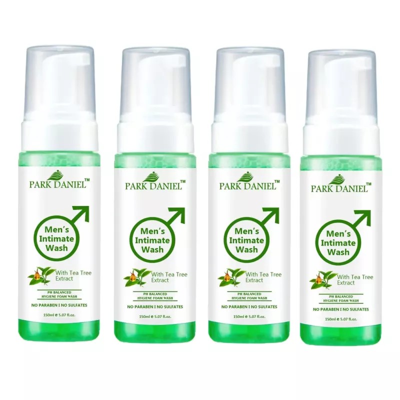 Park Daniel Men'S Intimate Wash With Tea Tree Extract (150ml, Pack of 4)