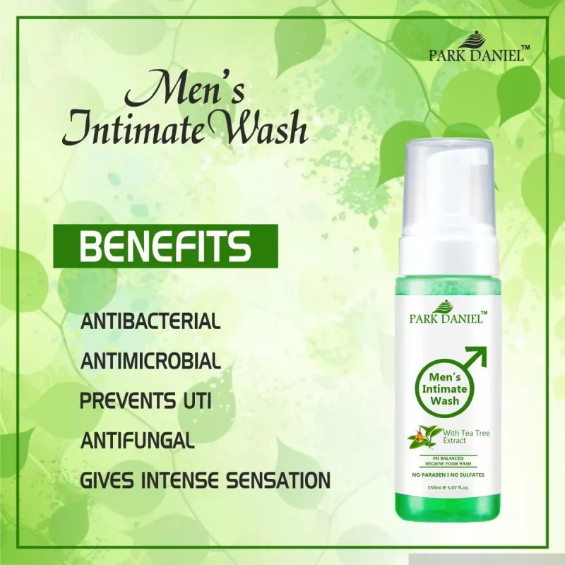 Park Daniel Men'S Intimate Wash With Tea Tree Extract (150ml, Pack of 4)
