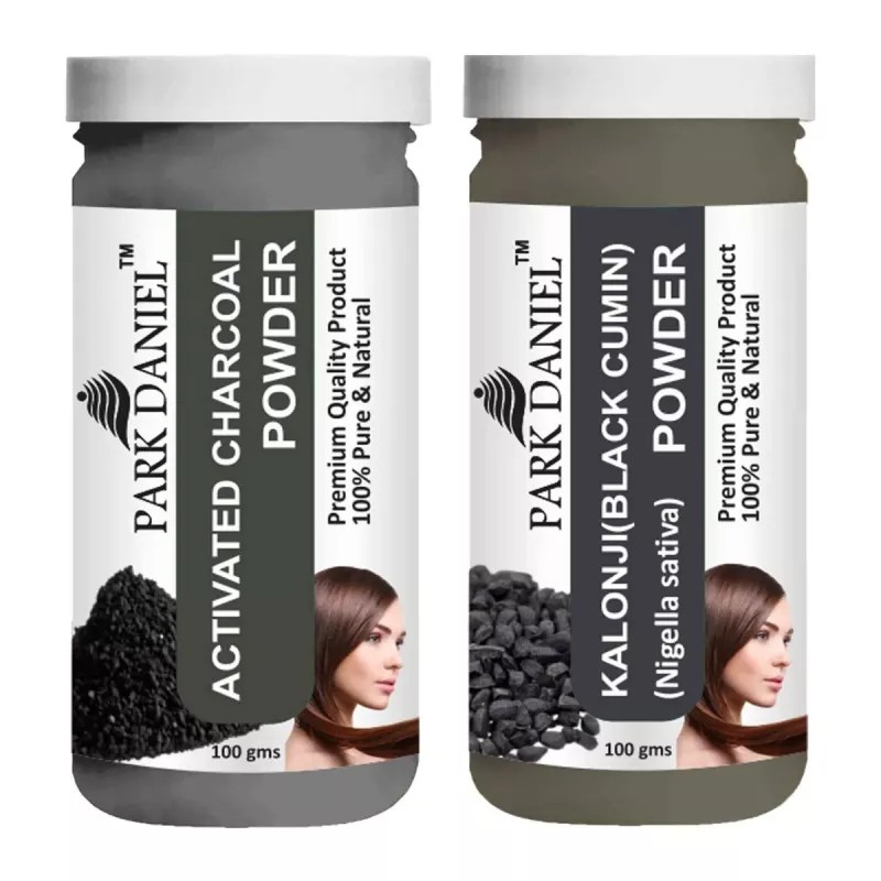 Park Daniel Activated Charcoal Powder + Kalonji Powder (Each 100g) (1Pack)