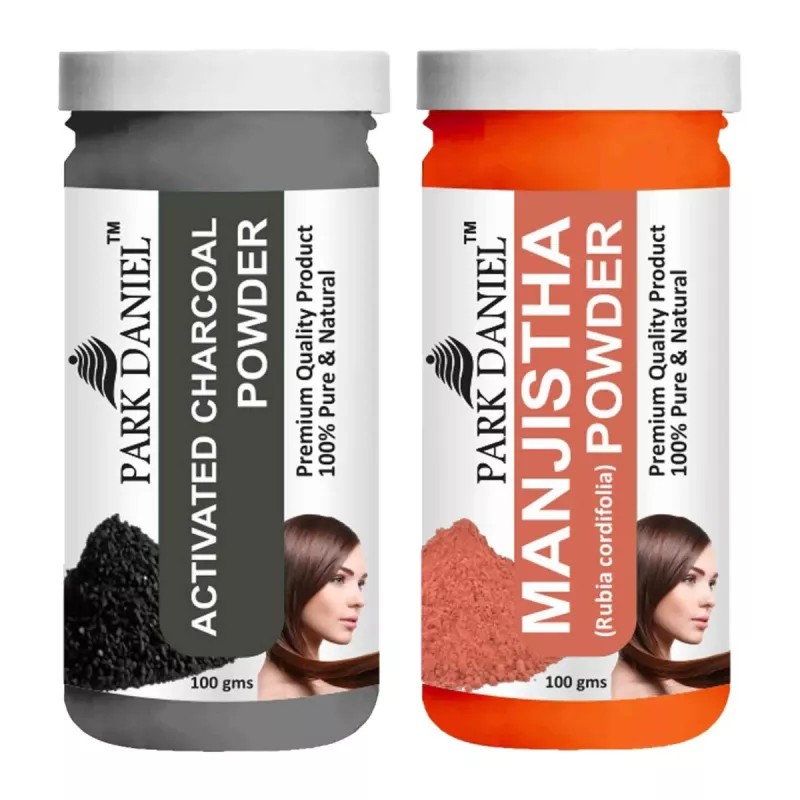 Park Daniel Activated Charcoal Powder + Manjistha Powder (Each 100g) (1Pack)