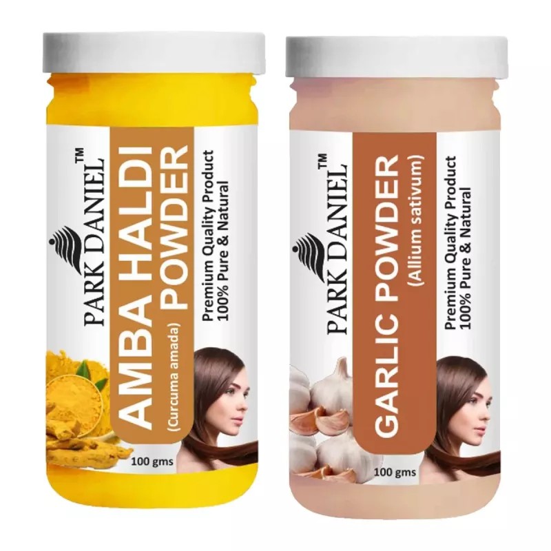 Park Daniel Amba Haldi Powder + Garlic Powder (Each 100g) (1Pack)