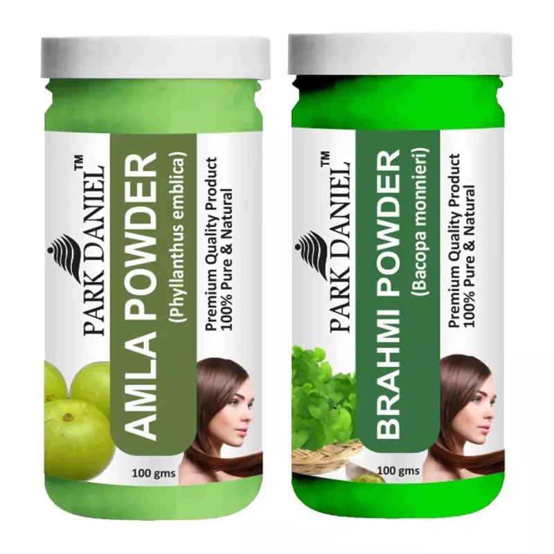 Park Daniel Amla Powder + Brahmi Powder (Each 100g) (1Pack)