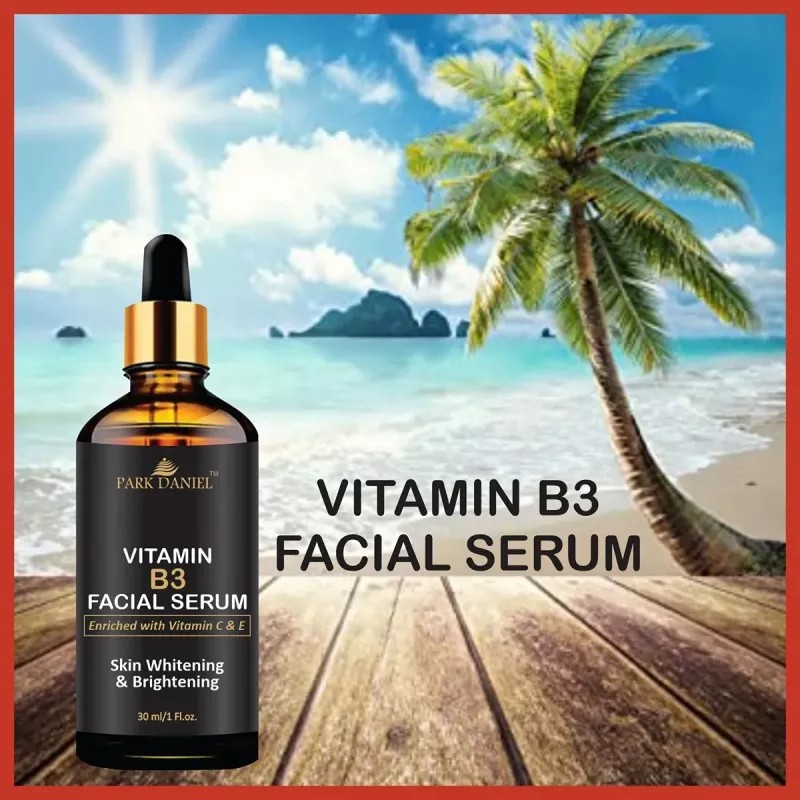 Park Daniel Vitamin B3 Facial Serum + Kumkumadi Lip Serum Oil Combo (30ml Each) (1Pack)