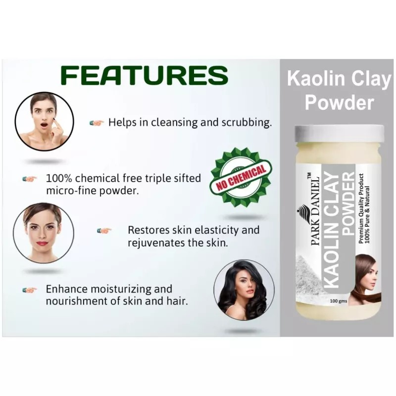 Park Daniel Kaolin Clay Powder + Jatamansi Powder (Each 100g) (1Pack)