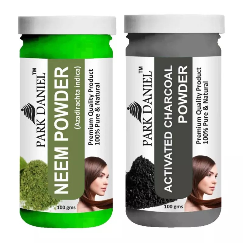 Park Daniel Neem Powder + Activated Charcoal Powder (Each 100g) (1Pack)