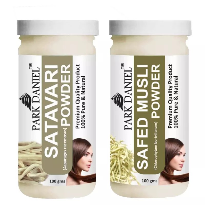 Park Daniel Satavari Powder + Safed Musli Powder (Each 100g) (1Pack)