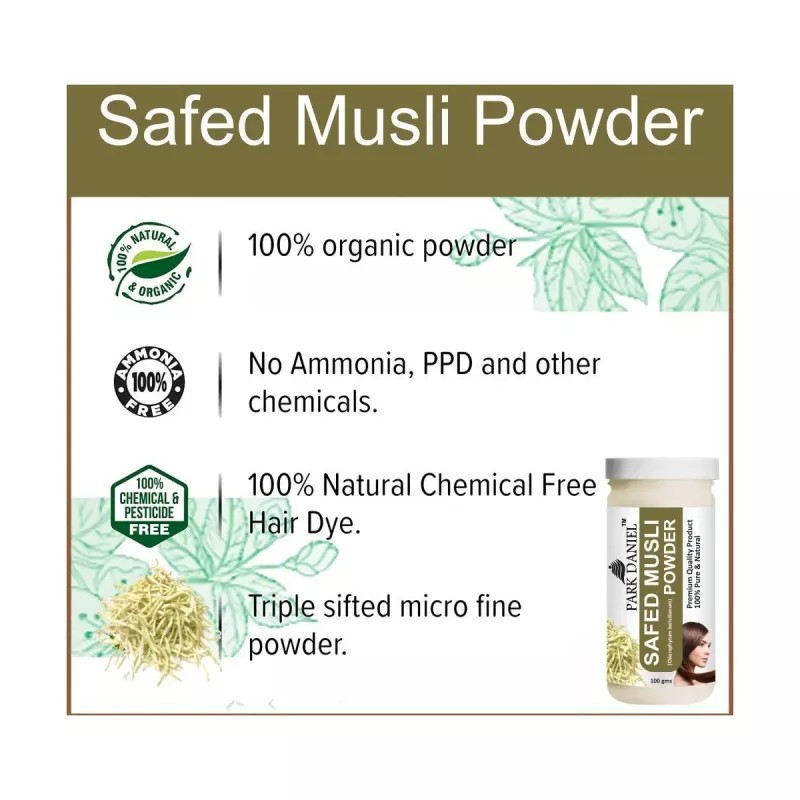 Park Daniel Satavari Powder + Safed Musli Powder (Each 100g) (1Pack)
