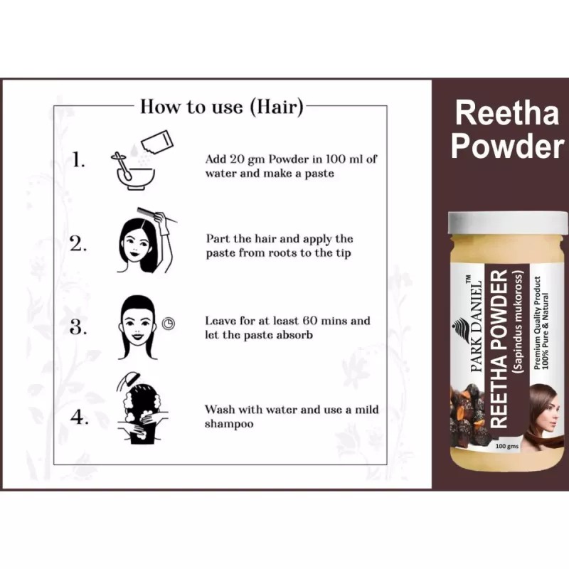 Park Daniel Reetha + Manjistha Leaf Powder Combo (100g Each) (1Pack)