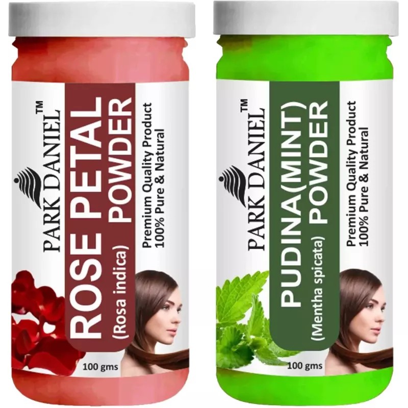 Park Daniel Rose Petal + Pudina Powder Combo (100g Each) (1Pack)