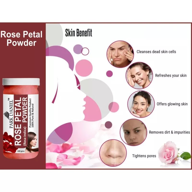 Park Daniel Rose Petal + Pudina Powder Combo (100g Each) (1Pack)
