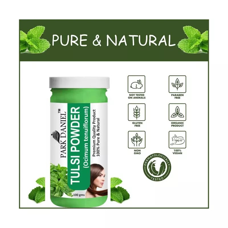 Park Daniel Tulsi + Kaunch Beej Powder Combo (100g Each) (1Pack)