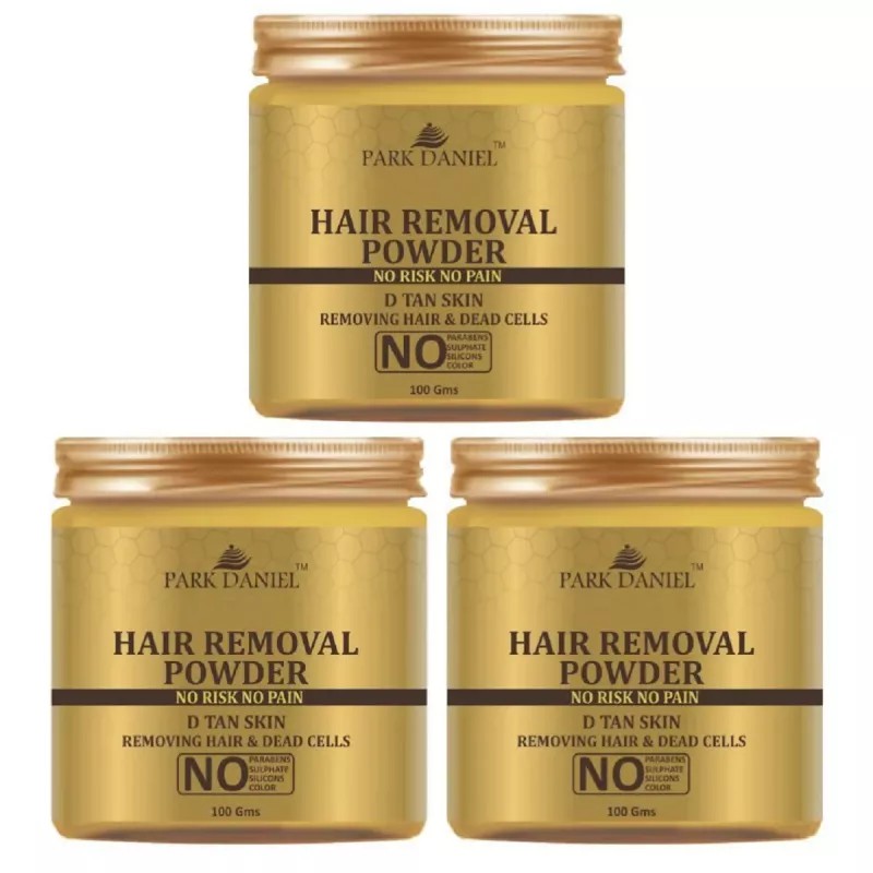 Park Daniel Hair Removal Powder (100g, Pack of 3)