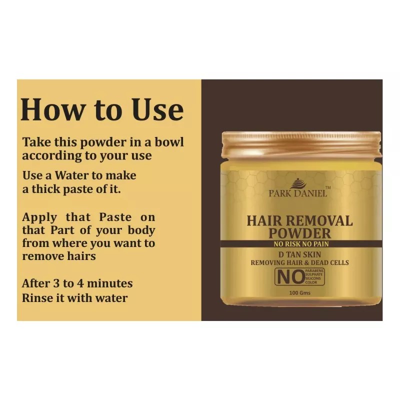 Park Daniel Hair Removal Powder (100g, Pack of 3)