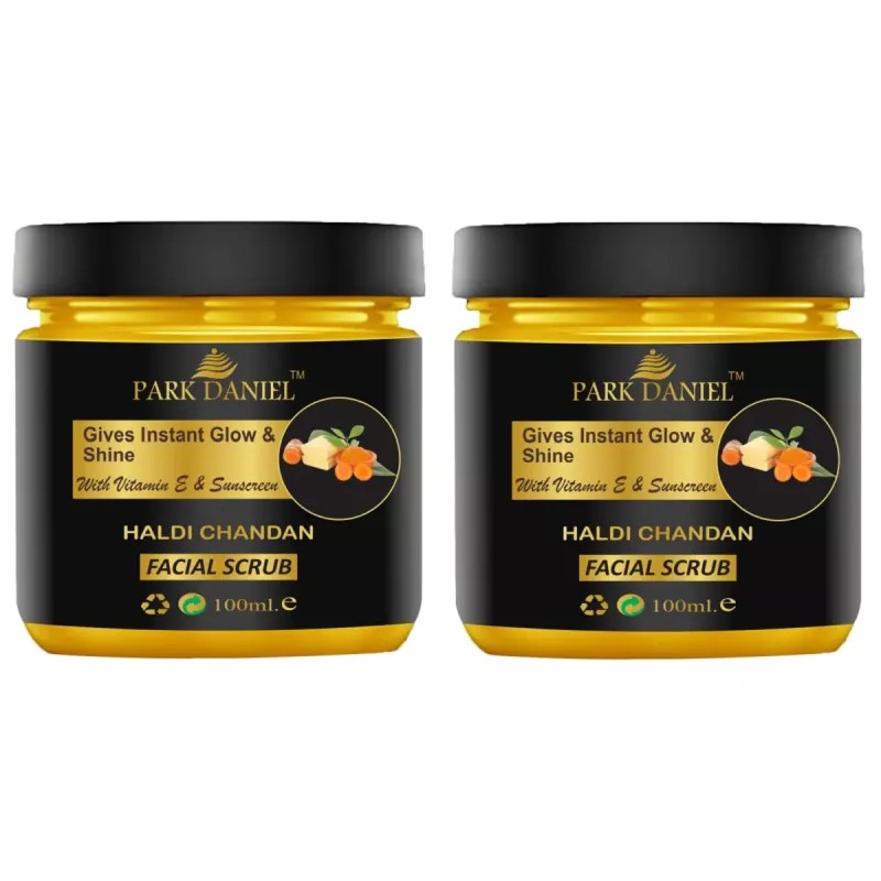 Park Daniel Haldi Chandan Scrub (100ml, Pack of 2)
