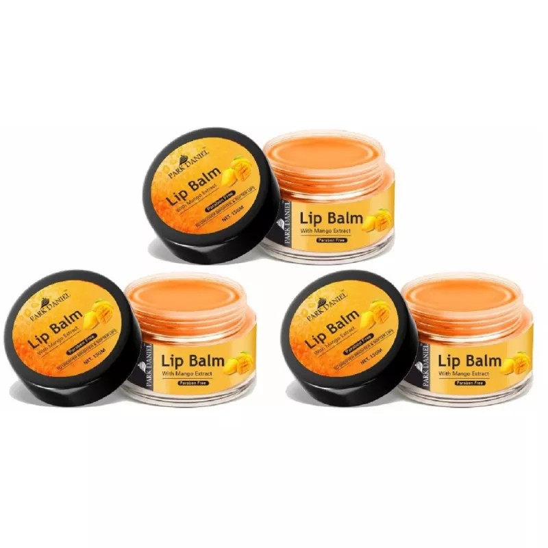 Park Daniel Lip Balm With Mango Extract (15g, Pack of 3)