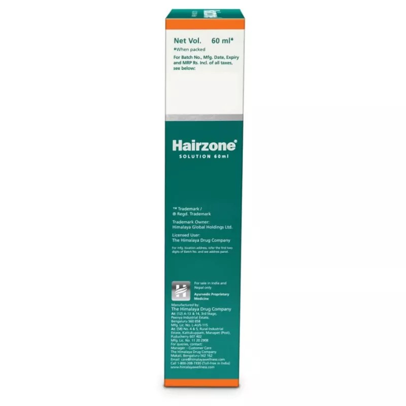 Himalaya Hairzone Solution (60ml, Pack of 2)