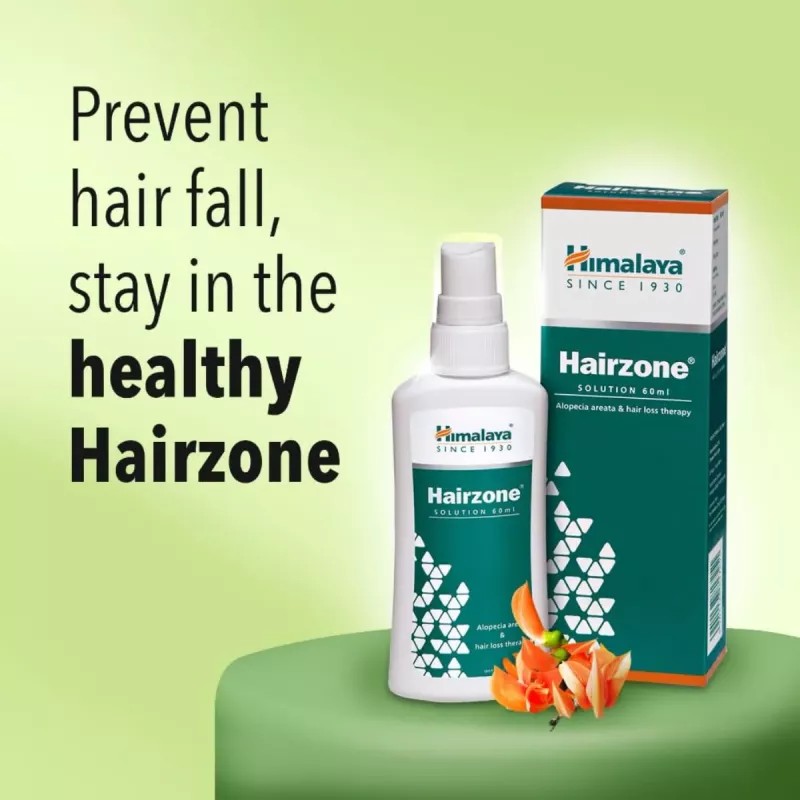 Himalaya Hairzone Solution (60ml, Pack of 2)
