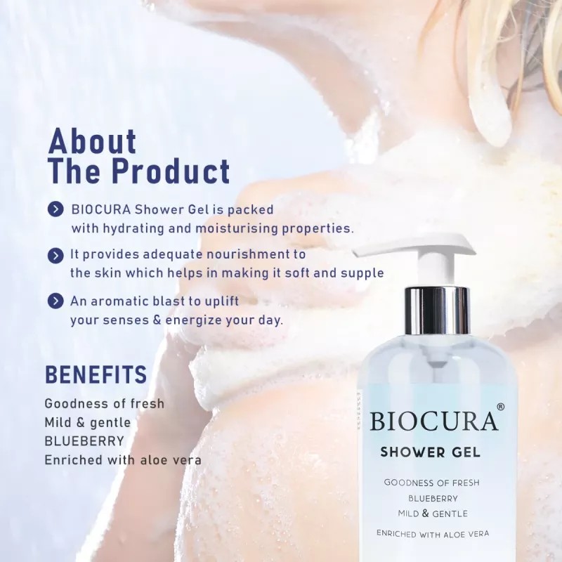 Biocura Shower Gel - Blue Berry (200ml)