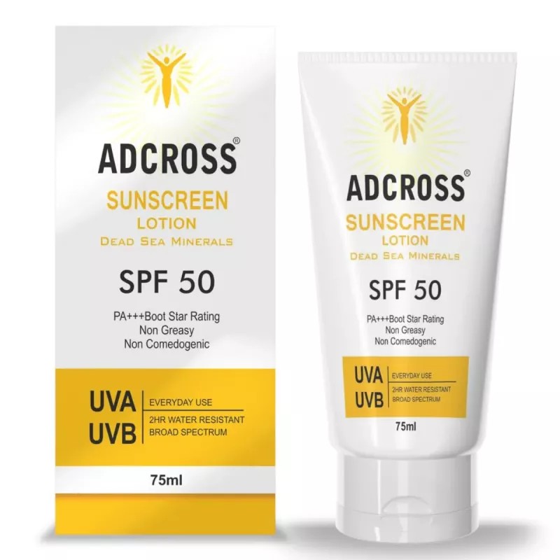 Adonis Healthcare Adcross SPF 50 Sunscreen Lotion (75ml)