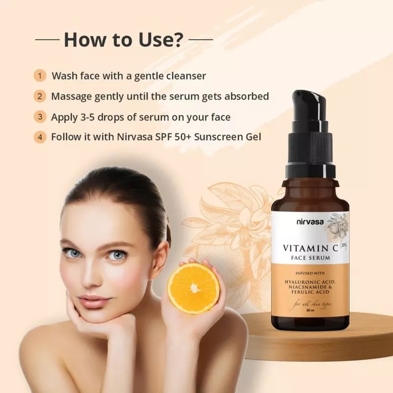 Nirvasa Vitamin C Face Serum (30ml)